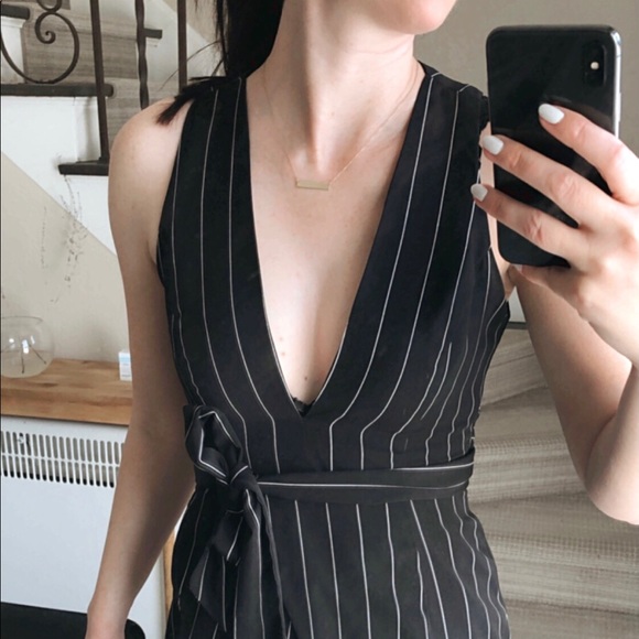 PS The Label Pinstriped Dress, Size XS - Picture 3 of 7